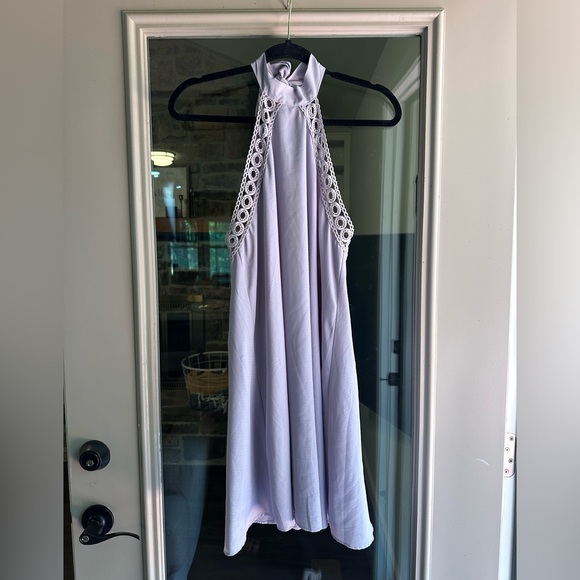 Lulus Dresses & Skirts - Lulus Lavender Mini Halter Neck Dress Summer Size Medium